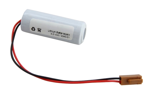 CR17450 3V Li-MnO2 A Batterie mit JAE-Stecker braun CR8 LHC